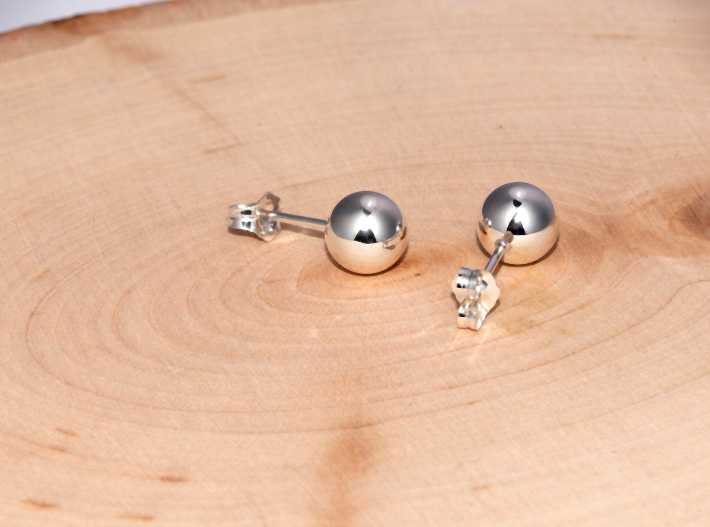 Sterling Silver ball stud earrings