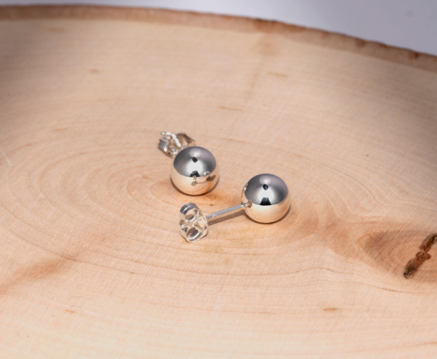 Sterling Silver ball stud earrings