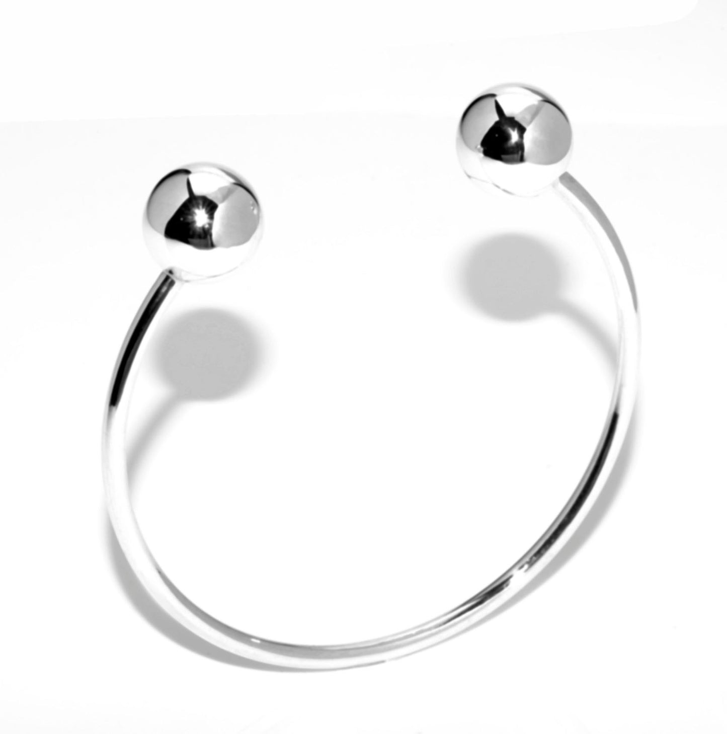 Sterling Silver Double Ball Calf Braclet