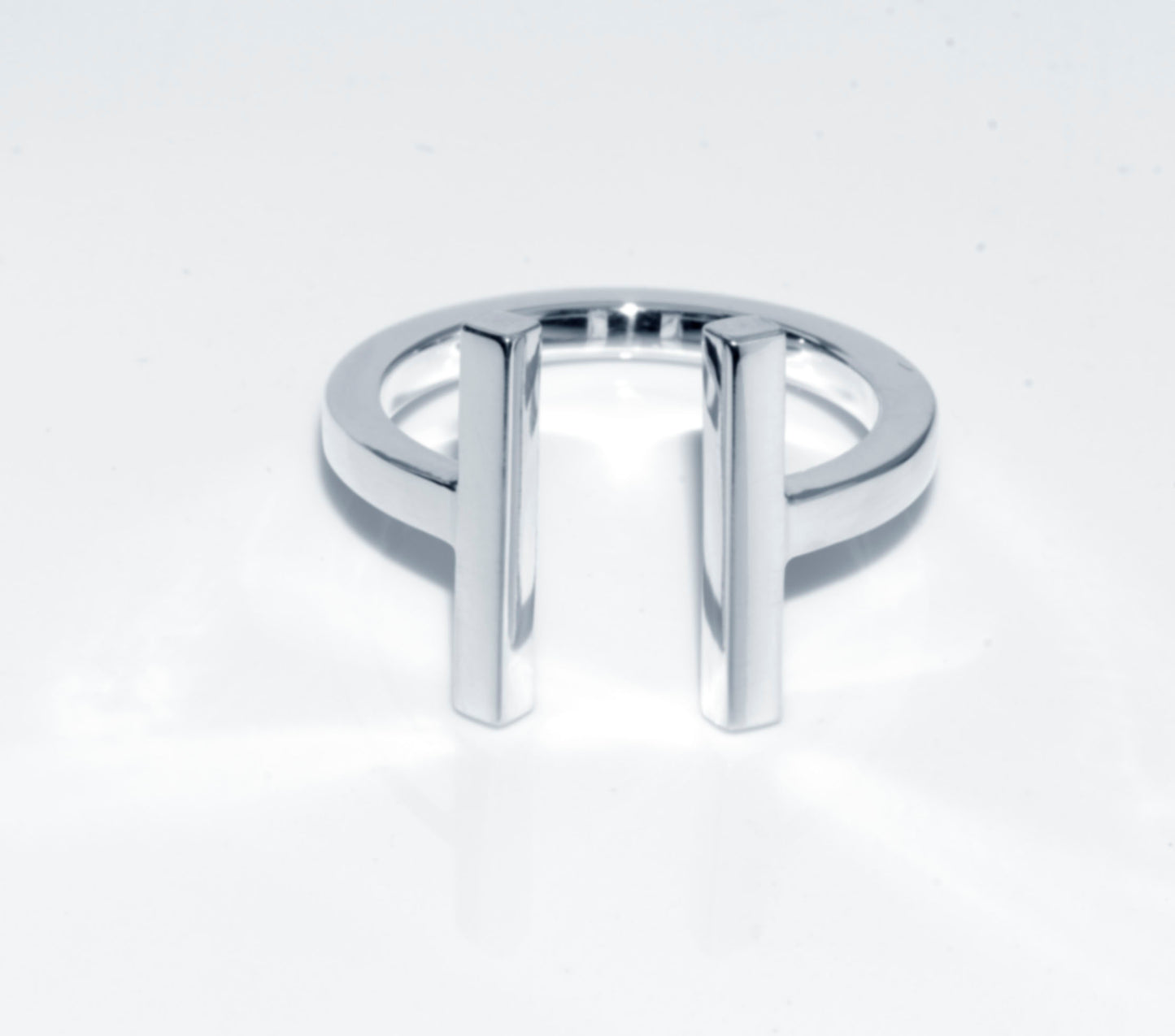 Sterling Silver open top T shape ring