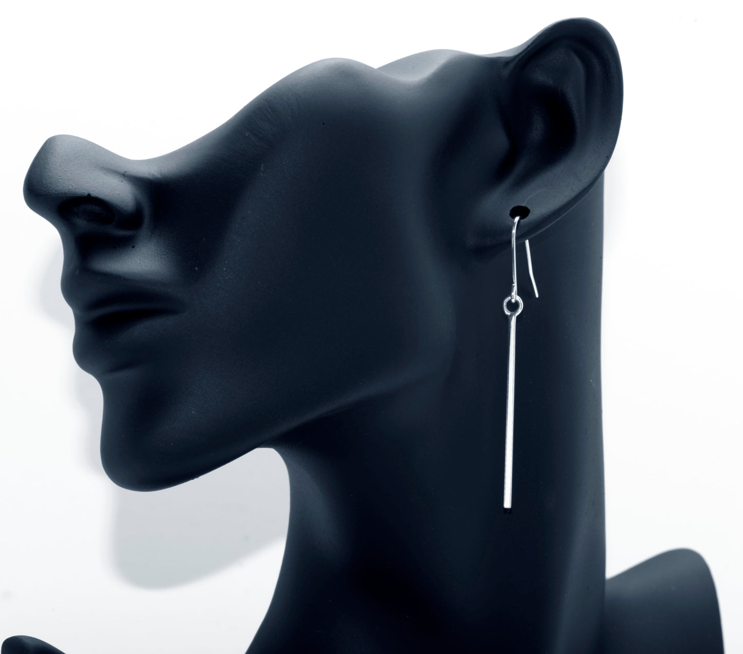 Sterling Silver stick drop earrings