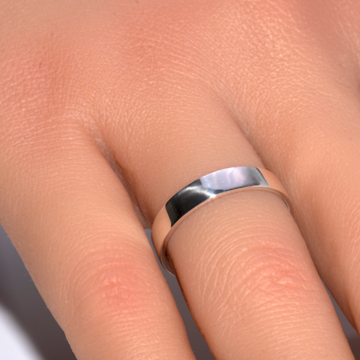 Sterling Silver Flat Band Polished Ring