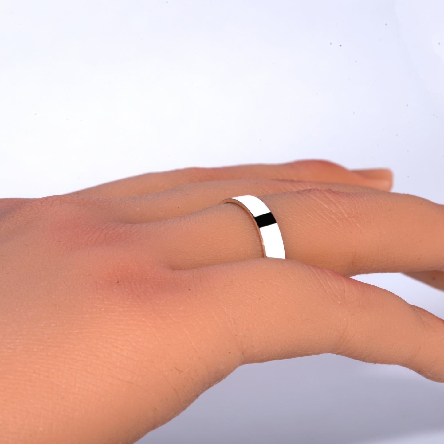 Sterling Silver Flat Band Polished Ring