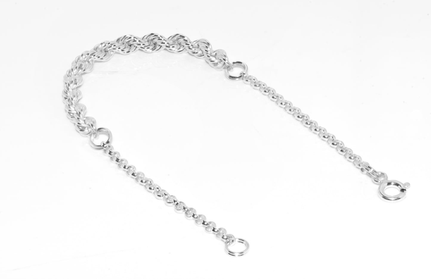 Sterling Silver Solid Rope Bracelet